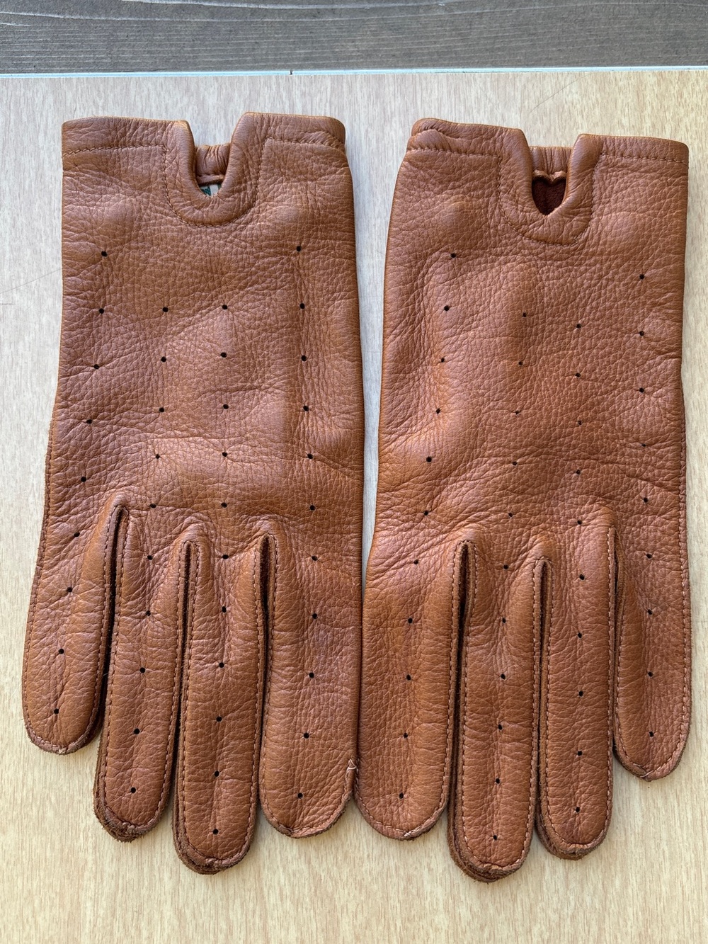 L.L. Bean Vintage STA-SOFT Deerskin Leather Driving Gloves Unlined Sz M
